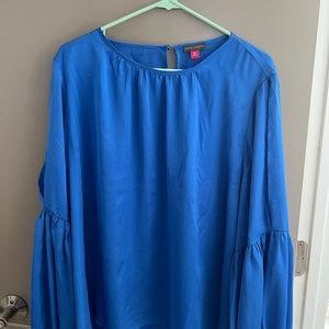 Vince Camuto Cold Shoulder Liquid Satin Blouse Women’s 2XL